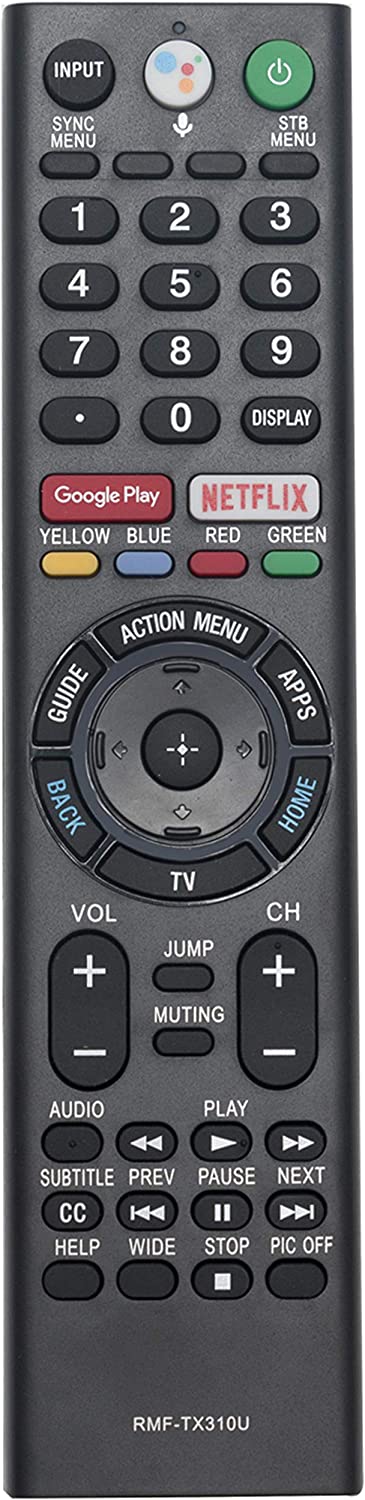 VINABTY Voice Remote Control Replacement fit for Sony Bravia TV X900F A8F A8G Series X830F X800G X750F X850F Z9F A9F OLED Series Television XBR65X900F XBR75X900F XBR85X900F XBR55X900F XBR49X900F