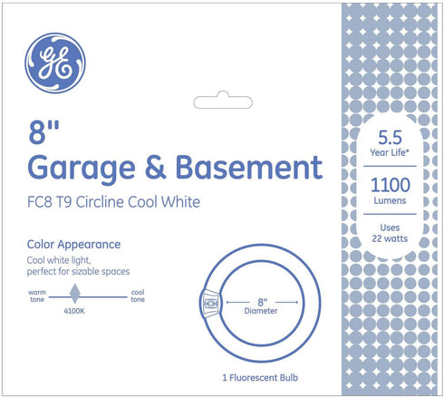GE Lighting 33774 Cool White 8-Inch Diameter Circline Fluorescent T9 Bulb, 22-Watt