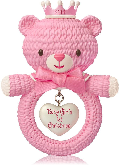 Hallmark Keepsake Ornament Baby Girl's First Christmas 2014