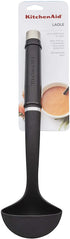 KitchenAid Gourmet Nylon Ladle, One Size, Black