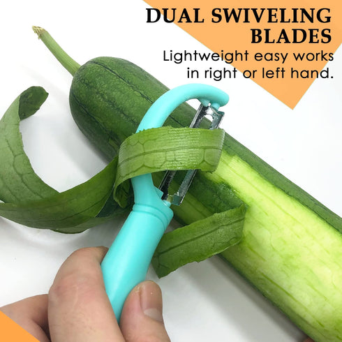 Vegetable Potato Peelers for Kitchen, Fruit Carrot Zucchini Cucumber Apple Peeler, Good Grip Veggie Peeler Makes Peeling Very Easy, Upgraded Stainless Steel Blades I and Y peeler