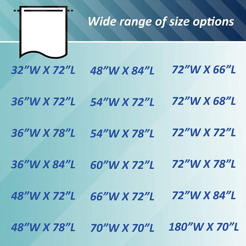 Mrs Awesome 32x72 Narrow Stall Shower Curtain Liner with 3 Magnets Clear PEVA 8G Thick & Heavy Duty, Waterproof, 32 x 72 inches, Clear