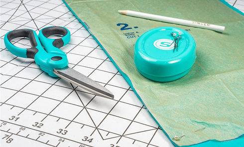 SINGER Professional Series Bent Scissors, 9 1/2", Teal