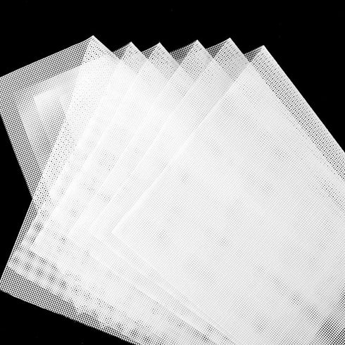 Silicone Dehydrator Sheets Pack of 6,Non-stick Food Fruit Dehydrator Mats Reusable Steamer Mesh Mat for Fruit Dryer (6, 14 x 14 inch)