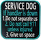 Service Dog If Handler is Down Vests/Harnesses Emblem Embroidered Fastener Hook & Loop Patch