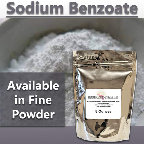 Sodium Benzoate 99% USP/FCC Grade 8 oz (Ounce) Preservative, Additive