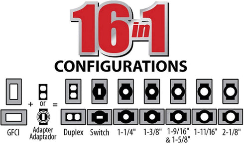 TayMac MM410W Single-Gang Horizontal/Vertical Mount Weatherproof In-Use Cover, 16 in 1, 2.75 in, White