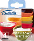 Trudeau Silicone, Set of 4 Pinch Bowls, 3-1/2 by 3-1/2, Multicolor