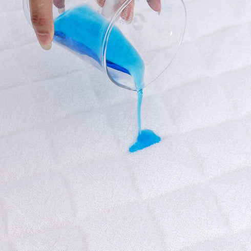 Waterproof Mattress Protector, Quilted Mattress Cover for Moses Basket Mattress, 2 Pack, Ultra Soft Bamboo Sleep Surface, White