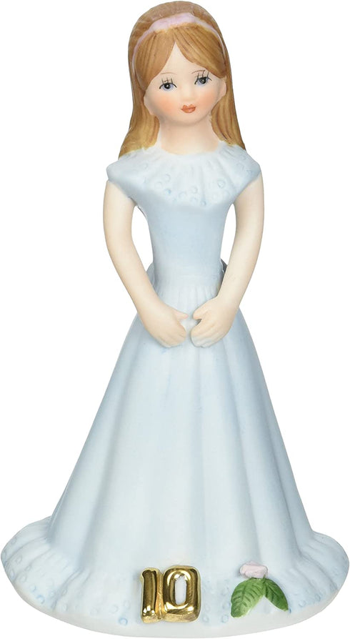 Enesco Growing Up Girls €œBrunette Age 10 Porcelain Figurine, 5.5