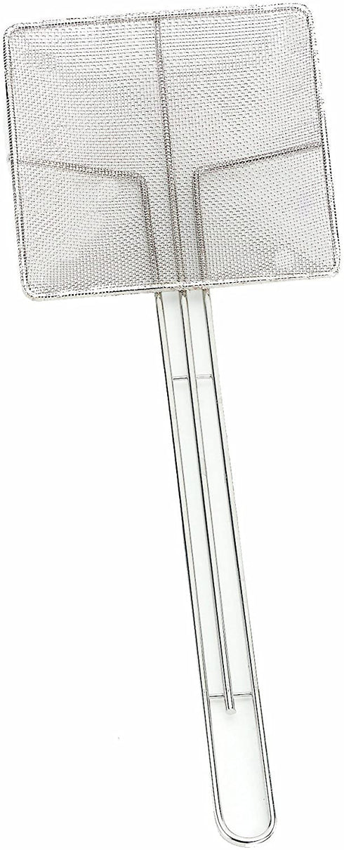 Crestware 7-Inch Square Screen Mesh Skimmer, 7 Inches, Silver