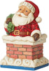 Enesco Jim Shore Heartwood Creek Santa in Chimney Mini Figurine