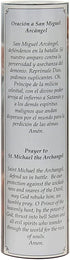 The Saints Collection St. Michael Flickering LED Prayer Candle with Timer, Prayer in English and Spanish, Religious Gift Ideas for Family and Friends