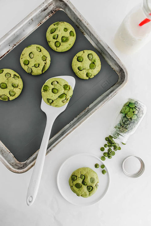 GIR: Get It Right Premium Silicone Spatula Turner - Non-Stick Heat Resistant Flip Spatula for Pancakes, Eggs, Cooking, Baking, and Mixing | Mini - 11 IN, Red