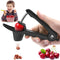 Cherry Pitter,Cherry Seed Remover Olives Pitter Tool, Cherries Corer Pitter Tool with Space-Saving Lock Design,Multi-Function Fruit Pit Remover for Making Cherry Jam ( Stainless Steel / Heavy-Duty)