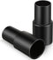 2 Pieces 35 mm (1 3/8 inch) to 32 mm (1 1/4 inch) Vacuum Hose Adapter Compatible with Common Models, Plastic Vacuum Hose Converter for Universal Vacuum Cleaner