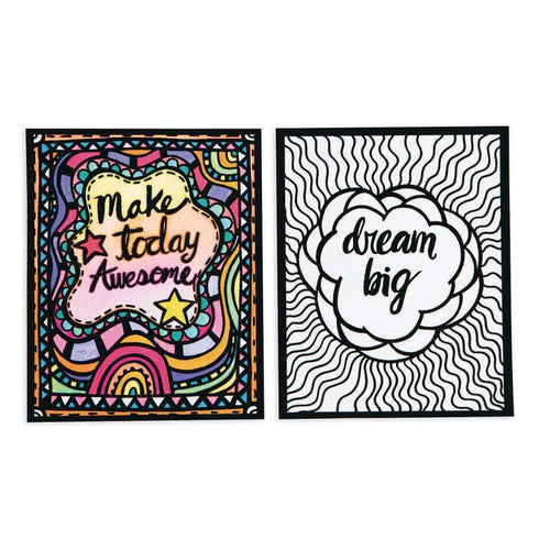 Think Positive Velvet Art Posters (Pack of 24)