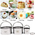 HULISEN Biscuit Cutter Set (3 Pieces/Set), Stainless Steel Round Cookies Cutter with Handle, Professional Baking Dough Tools, Gift Package