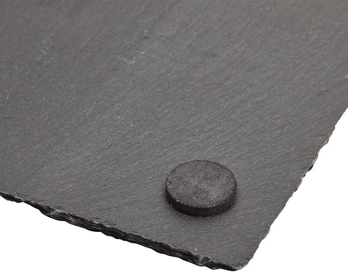 6 Pieces Mini Slate Cheese Boards, Individual Charcuterie Stone Plates with Chalk for Meat, Appetizers, Tapas (6 x 9 In)