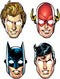 Paper Masks | Justice League„¢ | Party Favor | 8 ct. (Assorted, 2 each from 4 designs)