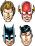 Paper Masks | Justice League„¢ | Party Favor | 8 ct. (Assorted, 2 each from 4 designs)