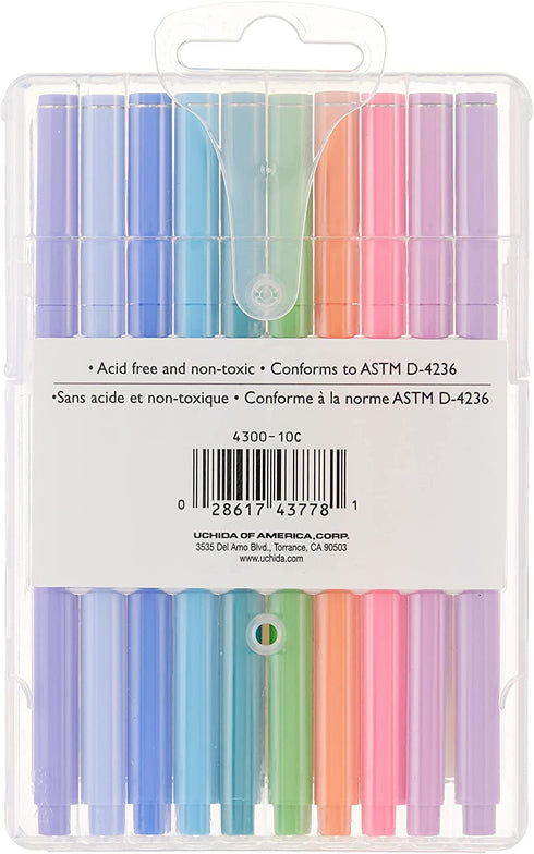 Uchida of America Le Pen .3mm Sets Bright 10pc Art Supplies, 10 Count