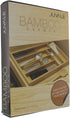 Bamboo Drawer Organizer Tray for Silverware, Utensils, Cutlery, Kitchen (17 x 12 x 2 In)
