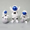 LUOZZY 3Pcs Astronaut Figurines Cake Topper Outer Space Cake Decoration Spaceman Model Display Miniature Astronaut Toys Set (Star)
