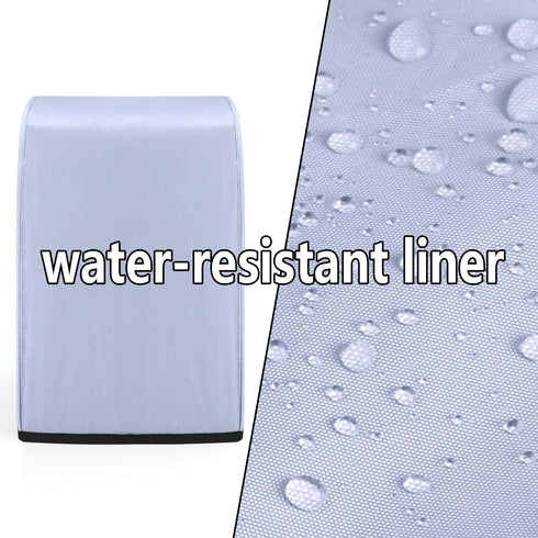 Luxja Food Processor Cover for Cuisinart and Hamilton Beach 11-14 Cup Processor, Food Processor Dust Cover with Accessories Pockets, Gray