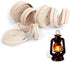 HuaArt 19.5 Foot /3 Rolls Oil Lamp Wick, 1/2 Inch Oil Lantern Wick, 3/4 Inch Flat Cotton Wick, 7/8 Inch Oil Lamp Wicks Burner with Stitch, 6.5 Feet per Roll
