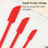 Mini Spatula Silicone, 6 PCS Jar Spatula Last Drop Small Spatulas, Reusable Double-ended Tiny Silicone Spoon Spatula for Kitchen and Beauty