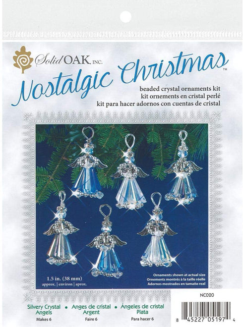 Solid Oak NC020 Kit Bead Orn Crystal AngelSlvr
