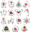 Hibery 15 Pcs Christmas Cookie Cutters, Holiday Cookie Cutters Including Snowman, Gingerbread, Christmas Tree, Snowflake Gingerbread Cookie Cutters Christmas Shapes and More