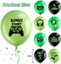 Video Game Party Balloons Set Game Birthday Party Balloons Game Theme Balloons Decorations Gaming Black Green Latex Balloons for Teens Player Birthday Party Supplies, 36 Pieces (Green)