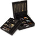 Two Layer Black Jewelry Box Organizer with Lock and Key, Display Case with Removable Tray (10.5 x 10.5 inch)