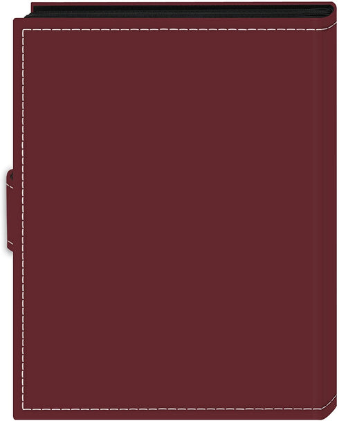 Pioneer Photo Albums EXP-46/BF 36-Pocket 4 by 6-Inch Embroidered "Family" Strap Sewn Leatherette Cover Photo Album, Mini, Burgundy