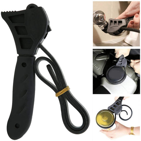 Rubber Belt Wrench, Light Weight Flexible Compact Size Strap Spanner, Rubber for Home Opening Bottle Canteen Kitchen