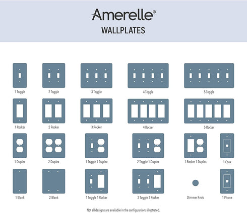 AMERELLE 65RDB Filigree Wallplate, 1 Rocker, Cast Metal, Aged Bronze, 1-Pack, Double Toggle