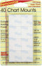 Magic Mounts Removable Chart Mounts, 1" x 1", Pack of 40