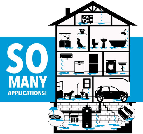 Quick Dam QD1224-2 Water Activated Flood Bags (2 Pack), Black, 2 Count