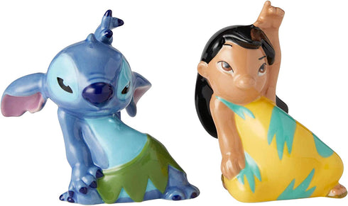 Enesco 6002267 Lilo and Stitch cermaic Salt and Pepper Shakers, 3.5 Inches, Multicolor