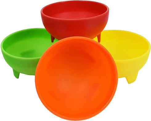 Set of 8 Multi Color Black Duck Brand 4.5" Diameter, 12 oz Salsa Bowls - Serving Bowls - Dipping Bowls