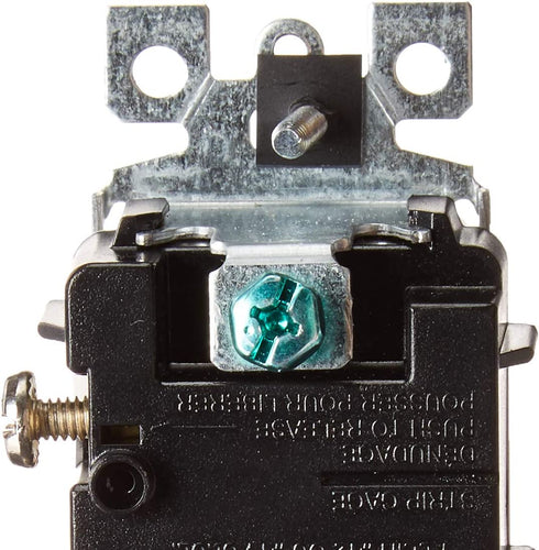 Leviton 1755-W 15 Amp, 120 Volt, Decora Single-Pole, AC Combination Switch, Commercial Grade, Non-Grounded, White