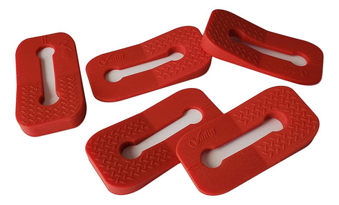 Vadiff Silicone Gas Stove Child Safety Knob Locks | Oven Knob Guard (5Pk)(Red)