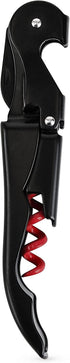 True Truetap Matte Black with Red Wo Double Hinged Corkscrews 4.75x0.5x1