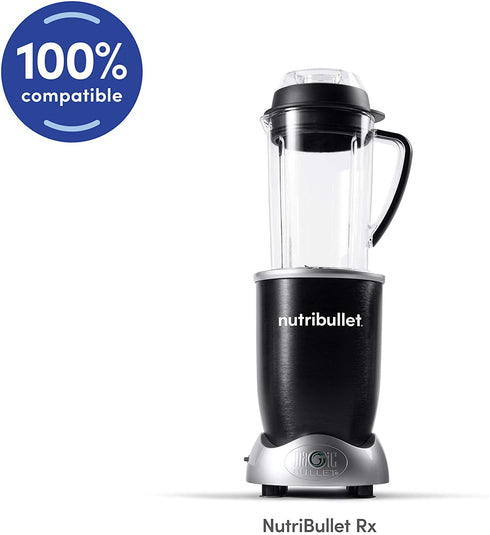 NutriBullet - NBM-U0272 NutriBullet Rx 30 Oz Short Mug with Lip Ring, Black