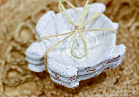 Mud Pie Turtle Shaped Dip Bowls, Mini, Set of 3