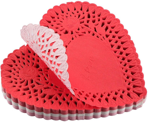 Mini Valentine Heart Doilies Pack of 120 - Crafts for Kids & Home Activities