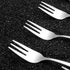 Snamonkia Small Appetizer Forks and Demitasse Spoons Stainless Steel Set of 12, 5.4 Inches, Salad Dessert Coffee Cocktail Espresso Flatware