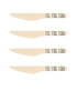 Perfect Stix - Cheese Choice-20 Wooden Disposable Cutlery Knifes